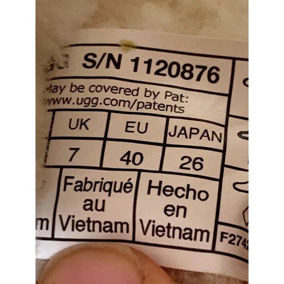 UGG Womens Oh Fluffita Natural Slide Sandal Size 9 1120876 Slippers Sheepskin - Picture 5 of 13